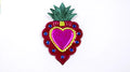 Juego de corazones de laton multicolor