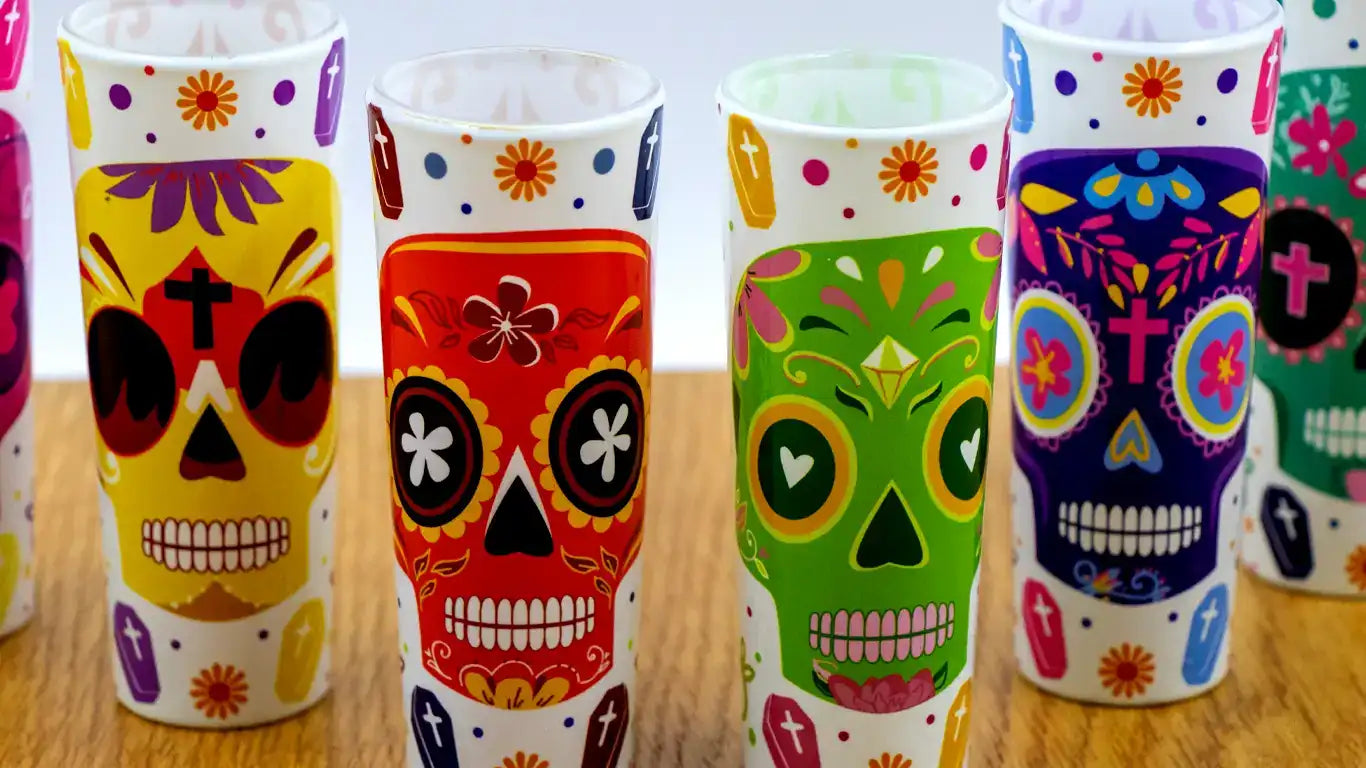 Juego de tequileros calavera 3