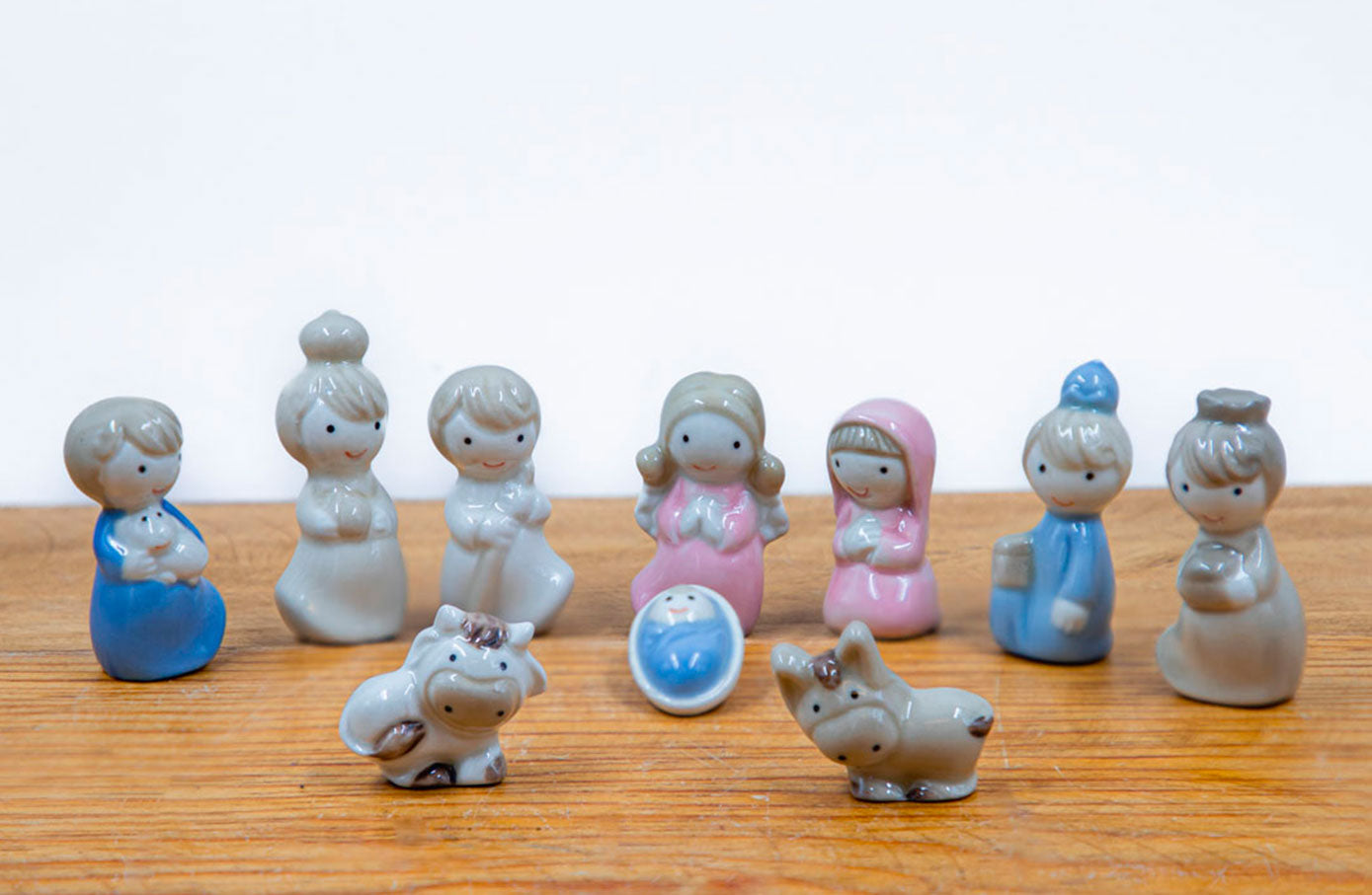 Nacimiento Belén 10 piezas de porcelana