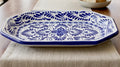 Plato rectangular de Talavera