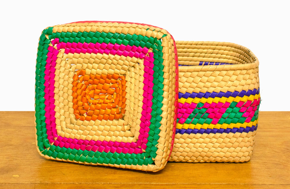 Caja tejida Greca