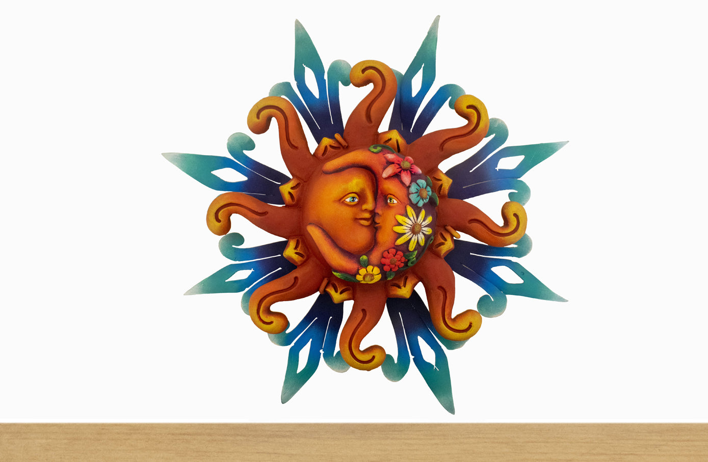 Sol con luna chico para pared