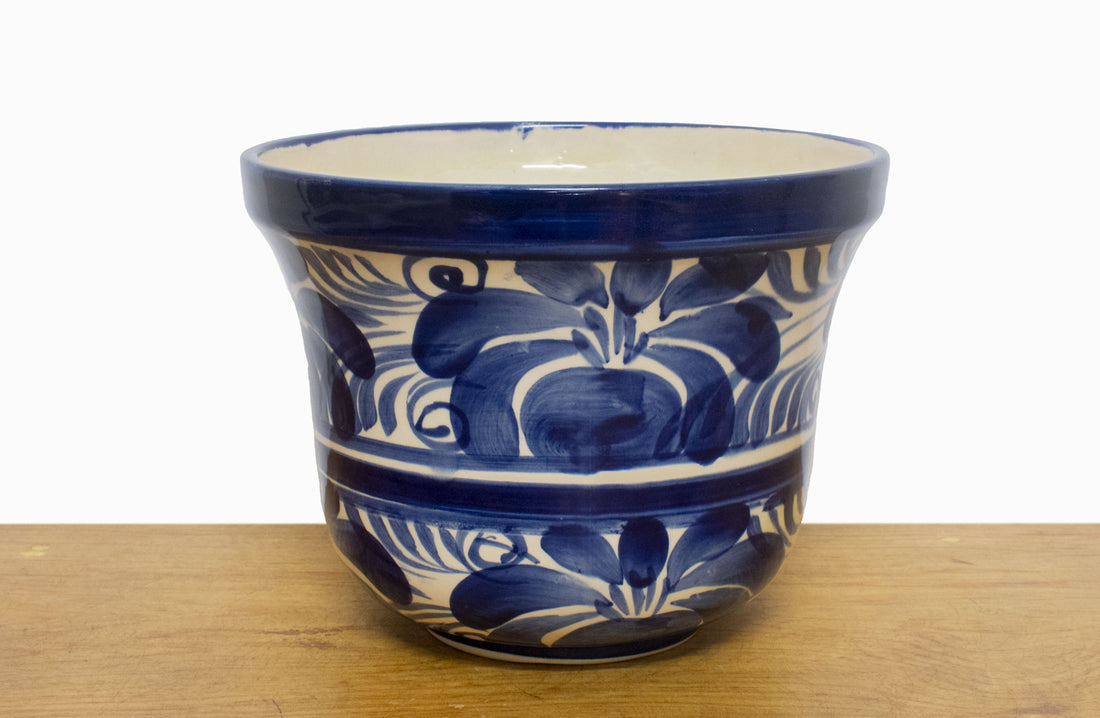 Juego de macetas campana azul