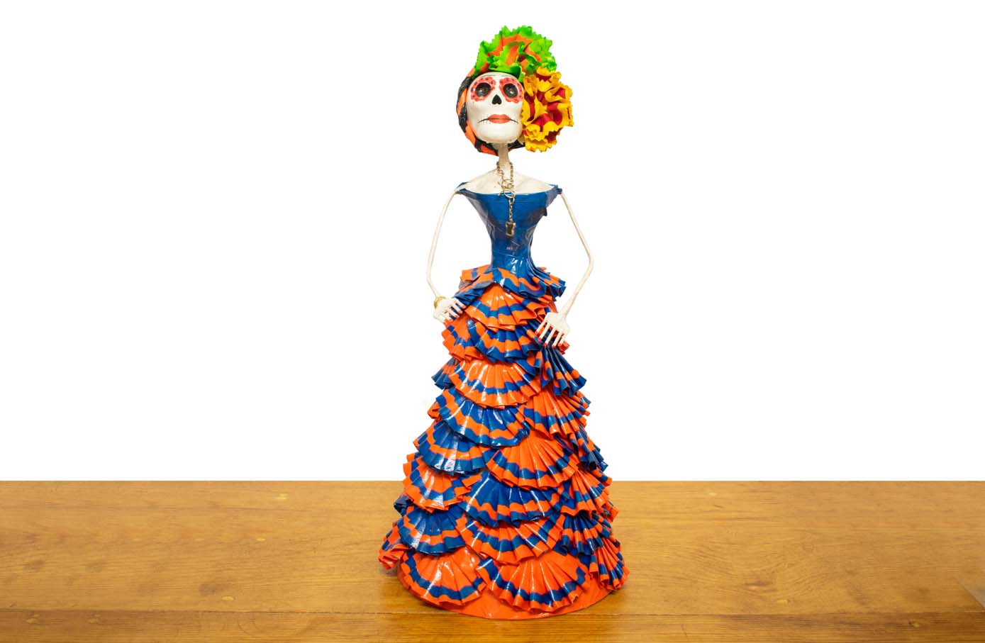 Catrina especial Abanicos azul