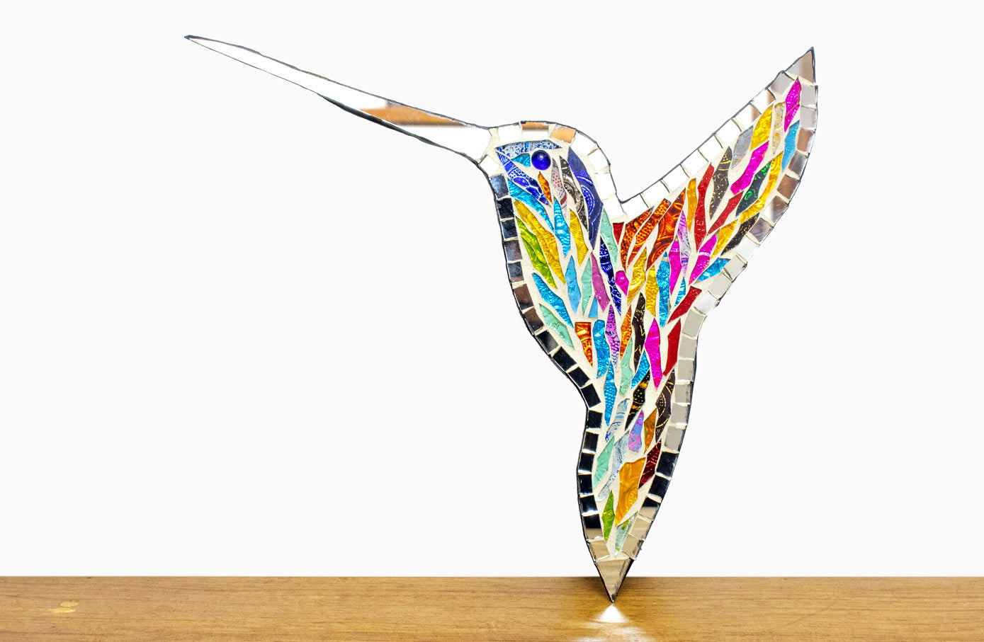 Colibrí de vitromosaico