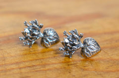 Aretes corazón de nopal