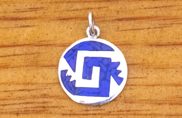 Dije prehispánico azul