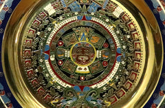 Plato de calendario azteca 14cm
